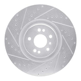 Dynamic Friction 2007-2009 Mercedes-Benz GL320 Front Left Drilled & Slotted Silver Brake Rotor by Dynamic Friction Company 631-63136L
