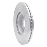 Dynamic Friction 2007-2009 Mercedes-Benz GL320 Front Left Drilled & Slotted Silver Brake Rotor by Dynamic Friction Company 631-63136L
