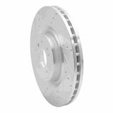 Dynamic Friction 2012-2019 Mercedes-Benz GLE350 Front Left Drilled & Slotted Silver Brake Rotor by Dynamic Friction Company 631-63139L