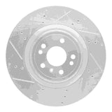 Dynamic Friction 2012-2019 Mercedes-Benz GLE350 Front Left Drilled & Slotted Silver Brake Rotor by Dynamic Friction Company 631-63139L