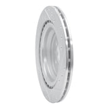 Dynamic Friction 2012-2019 Mercedes-Benz GLE43 AMG Rear Left Drilled & Slotted Silver Brake Rotor by Dynamic Friction Company 631-63140L