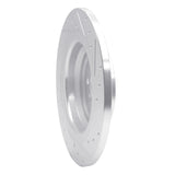Dynamic Friction 2012-2018 Mercedes-Benz GLE300D Rear Left Drilled & Slotted Silver Brake Rotor by Dynamic Friction Company 631-63143L