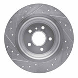 Dynamic Friction 2012-2018 Mercedes-Benz ML250 Rear Right Drilled & Slotted Silver Brake Rotor by Dynamic Friction Company 631-63143R