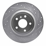 Dynamic Friction 2012-2018 Mercedes-Benz ML250 Rear Right Drilled & Slotted Silver Brake Rotor by Dynamic Friction Company 631-63143R