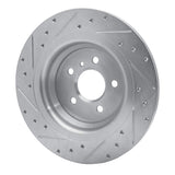 Dynamic Friction 2012-2018 Mercedes-Benz ML250 Rear Right Drilled & Slotted Silver Brake Rotor by Dynamic Friction Company 631-63143R