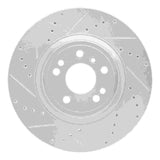 Dynamic Friction 2012-2018 Mercedes-Benz ML250 Front Left Drilled & Slotted Silver Brake Rotor by Dynamic Friction Company 631-63144L