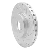 Dynamic Friction 2012-2018 Mercedes-Benz ML250 Front Right Drilled & Slotted Silver Brake Rotor by Dynamic Friction Company 631-63144R