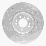 Dynamic Friction 2012-2018 Mercedes-Benz ML250 Front Right Drilled & Slotted Silver Brake Rotor by Dynamic Friction Company 631-63144R