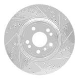 Dynamic Friction 2012-2018 Mercedes-Benz ML250 Front Right Drilled & Slotted Silver Brake Rotor by Dynamic Friction Company 631-63144R