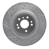Dynamic Friction 2013-2019 Mercedes-Benz GLS450 Front Left Drilled & Slotted Silver Brake Rotor by Dynamic Friction Company 631-63146L