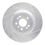Dynamic Friction 2013-2019 Mercedes-Benz GLE400 Front Right Drilled & Slotted Silver Brake Rotor by Dynamic Friction Company 631-63146R