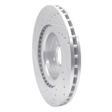 Dynamic Friction 2013-2019 Mercedes-Benz GLE400 Front Right Drilled & Slotted Silver Brake Rotor by Dynamic Friction Company 631-63146R