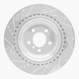 Dynamic Friction 2013-2019 Mercedes-Benz GLS350 Rear Right Drilled & Slotted Silver Brake Rotor by Dynamic Friction Company 631-63150R