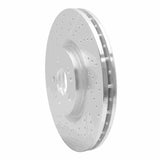 Dynamic Friction 2014-2019 Mercedes-Benz GLA45 AMG Front Drilled & Slotted Silver Brake Rotor by Dynamic Friction Company 631-63151