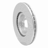 Dynamic Friction 2014-2019 Mercedes-Benz GLA45 AMG Front Drilled & Slotted Silver Brake Rotor by Dynamic Friction Company 631-63151