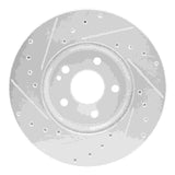 Dynamic Friction 2016-2023 Mercedes-Benz Metris Front Right Drilled & Slotted Silver Brake Rotor by Dynamic Friction Company 631-63158R