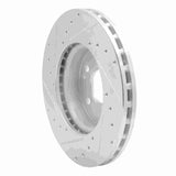 Dynamic Friction 2016-2023 Mercedes-Benz Metris Front Right Drilled & Slotted Silver Brake Rotor by Dynamic Friction Company 631-63158R
