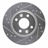 Dynamic Friction 2015-2019 Renault Logan (Mexico) Front Left Drilled & Slotted Silver Brake Rotor by Dynamic Friction Company 631-63159L