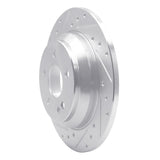 Dynamic Friction 2016-2023 Mercedes-Benz Metris Rear Left Drilled & Slotted Silver Brake Rotor by Dynamic Friction Company 631-63161L