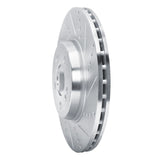 Dynamic Friction 2016-2023 Mercedes-Benz GLC350e Rear Right Drilled & Slotted Silver Brake Rotor by Dynamic Friction Company 631-63162R