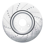 Dynamic Friction 2016-2023 Mercedes-Benz GLC350e Rear Right Drilled & Slotted Silver Brake Rotor by Dynamic Friction Company 631-63162R