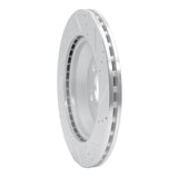 Dynamic Friction 2015-2021 Mercedes-Benz S550 Rear Left Drilled & Slotted Silver Brake Rotor by Dynamic Friction Company 631-63165L