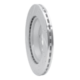 Dynamic Friction 2015-2021 Mercedes-Benz S550 Rear Right Drilled & Slotted Silver Brake Rotor by Dynamic Friction Company 631-63165R