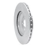 Dynamic Friction 2017-2023 Mercedes-Benz CLS450 Rear Left Drilled & Slotted Silver Brake Rotor by Dynamic Friction Company 631-63166L