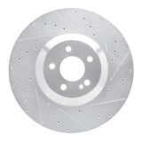 Dynamic Friction 2017-2023 Mercedes-Benz E450 Rear Right Drilled & Slotted Silver Brake Rotor by Dynamic Friction Company 631-63166R