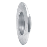Dynamic Friction 2015-2021 Mercedes-Benz C180 (Mexico) Rear Left Drilled & Slotted Silver Brake Rotor by Dynamic Friction Company 631-63173L