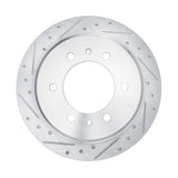 Dynamic Friction 2019-2025 Mercedes-Benz Sprinter 1500 Rear Left Drilled & Slotted Silver Brake Rotor by Dynamic Friction Company 631-63174L