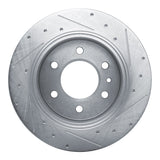 Dynamic Friction 2019-2025 Mercedes-Benz Sprinter 2500 Rear Left Drilled & Slotted Silver Brake Rotor by Dynamic Friction Company 631-63175L