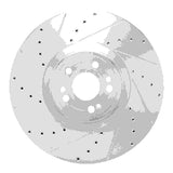 Dynamic Friction 2020-2026 Mercedes-Benz Maybach GLS600 Front Left Drilled & Slotted Silver Brake Rotor by Dynamic Friction Company 631-63180L