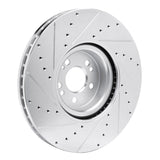 Dynamic Friction 2020-2026 Mercedes-Benz GLE350 Front Right Drilled & Slotted Silver Brake Rotor by Dynamic Friction Company 631-63180R