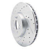 Dynamic Friction 2020-2023 Mercedes-Benz GLE350 Front Left Drilled & Slotted Silver Brake Rotor by Dynamic Friction Company 631-63181L