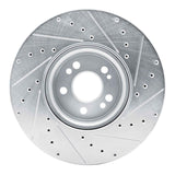 Dynamic Friction 2020-2023 Mercedes-Benz GLE350 Front Left Drilled & Slotted Silver Brake Rotor by Dynamic Friction Company 631-63181L