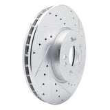 Dynamic Friction 2020-2023 Mercedes-Benz GLE350 Front Right Drilled & Slotted Silver Brake Rotor by Dynamic Friction Company 631-63181R