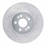 Dynamic Friction 2020-2023 Mercedes-Benz GLE350 Front Right Drilled & Slotted Silver Brake Rotor by Dynamic Friction Company 631-63181R