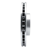 Dynamic Friction 2020-2023 Mercedes-Benz GLE350 Front Right Drilled & Slotted Silver Brake Rotor by Dynamic Friction Company 631-63181R