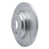 Dynamic Friction 2020-2025 Mercedes-Benz GLE350 Rear Left Drilled & Slotted Silver Brake Rotor by Dynamic Friction Company 631-63182L