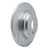 Dynamic Friction 2020-2025 Mercedes-Benz GLE350 Rear Right Drilled & Slotted Silver Brake Rotor by Dynamic Friction Company 631-63182R