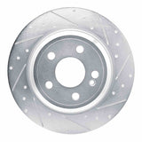 Dynamic Friction 2020-2025 Mercedes-Benz GLE350 Rear Right Drilled & Slotted Silver Brake Rotor by Dynamic Friction Company 631-63182R