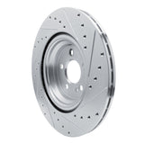 Dynamic Friction 2020-2026 Mercedes-Benz GLS450 Rear Left Drilled & Slotted Silver Brake Rotor by Dynamic Friction Company 631-63183L