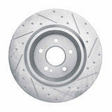 Dynamic Friction 2020-2025 Mercedes-Benz EQB 250+ Rear Left Drilled & Slotted Silver Brake Rotor by Dynamic Friction Company 631-63187L