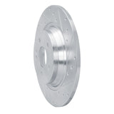 Dynamic Friction 2020-2025 Mercedes-Benz CLA250 Rear Right Drilled & Slotted Silver Brake Rotor by Dynamic Friction Company 631-63187R