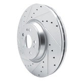 Dynamic Friction 2020-2025 Mercedes-Benz GLE350 Front Left Drilled & Slotted Silver Brake Rotor by Dynamic Friction Company 631-63192L