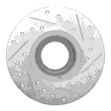 R1 Concepts 1963-1979 Austin Healey Sprite Front Left Drilled & Slotted Silver Brake Rotor by R1 Concepts 631-64000L