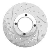 R1 Concepts 1963-1979 Austin Healey Sprite Front Left Drilled & Slotted Silver Brake Rotor by R1 Concepts 631-64000L
