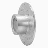 R1 Concepts 1963-1979 Austin Healey Sprite Front Right Drilled & Slotted Silver Brake Rotor by R1 Concepts 631-64000R