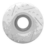 R1 Concepts 1963-1979 Austin Healey Sprite Front Right Drilled & Slotted Silver Brake Rotor by R1 Concepts 631-64000R